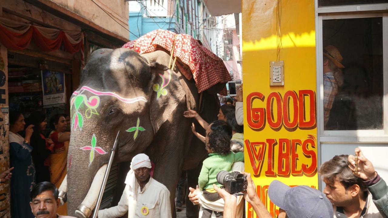 Good Vibes Hostel Varanasi Eksteriør billede